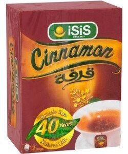 Isis Organic Tea Bags Cinnamon Flavor - pesticides free  chemical free 12 per pack