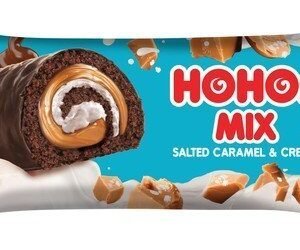 HOHOs Mix Chocolate Coated Cocoa Cake Roll Filled with Vanilla Cream & Salted Caramel 60 gr
