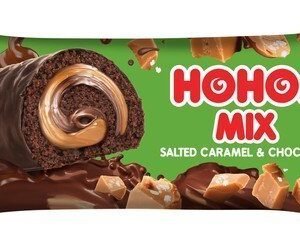 HOHOs Mix Chocolate Coated Cake Roll Filled with Cocoa Cream & Salted Caramel 60 gr