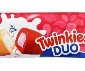 Twinkies Duo Golden Sponge Cake Filled with Vanilla Cream & Strawberry Sponge Cake Filled with Strawberry Cream - hydrogenated fats free 1 pcs