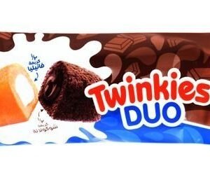 Twinkies Duo Golden Sponge Cake Filled with Vanilla Cream & Chocolate Sponge Cake Filled with Cocoa Cream - hydrogenated fats free 1 pcs
