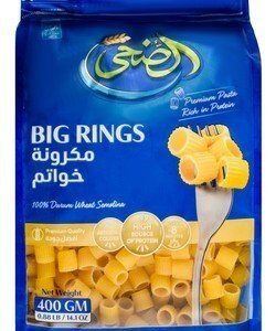 Al Doha Big Rings Pasta - artificial colors free 400 gr