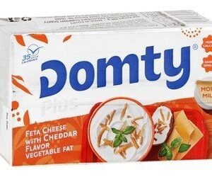 Domty Plus Feta Cheese Block Cheddar Cheese Flavor with Vegetable Fats