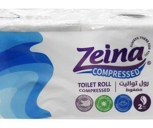 Zeina Compressed Toilet Rolls 2ply 2 per pack