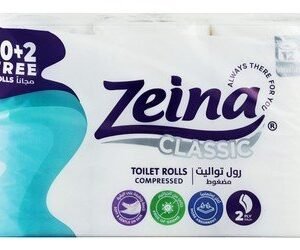 Zeina Classic Compressed Toilet Rolls 2ply (10+2 Free) 12 per pack