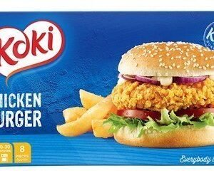 Koki Frozen Chicken Burger - GMO free 8 per pack