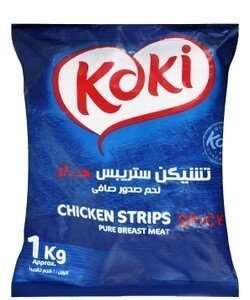 Koki Spicy Chicken Strips - GMO free 1 kg