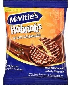 McVitie?s Golden Oat Biscuits Coated with Milk Chocolate - artificial colors free  artificial flavors free  hydrogenated fat free (2 Pieces) 28.5 gr