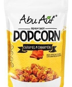 Abu Auf Caramel & Cinnamon Popcorn - GMO free  gluten free  trans fat free 100 gr