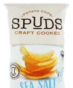 Spuds Craft Cooked Sea Salt Potato Chips - artificial colors free  preservatives free 40 gr