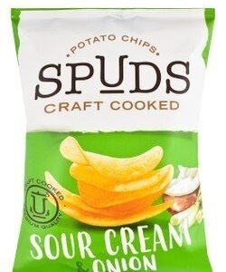 Spuds Craft Cooked Sour Cream & Onion Potato Chips - artificial colors free  preservatives free 40 gr