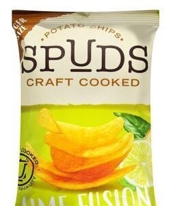Spuds Craft Cooked Lime Fusion Potato Chips - artificial colors free  preservatives free 40 gr
