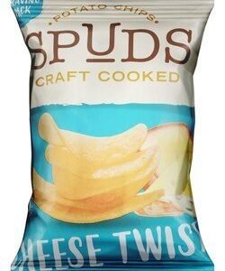 Spuds Craft Cooked Cheese Twist Potato Chips - artificial colors free  preservatives free