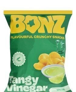 Bonz Crunchy Tangy Vinegar Snacks - artificial colors free  preservatives free 40 gr