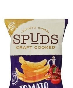 Spuds Craft Cooked Tomato Bruschetta Potato Chips - artificial colors free  preservatives free 40 gr
