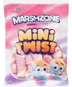 Magical Marshzone Multicolored Mini Twist Marshmallows - gluten free 150 gr