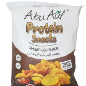 Abu Auf Baked 5.2g Protein Smoked BBQ Snacks - trans fat free 60 gr