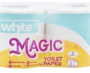 White Magic Toilet Paper Rolls 2ply 2 per pack