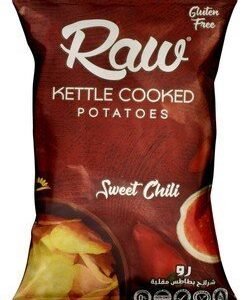 Raw Kettle Cooked Sweet Chili Potato Chips - GMO free  gluten free  cholesterol free 100 gr