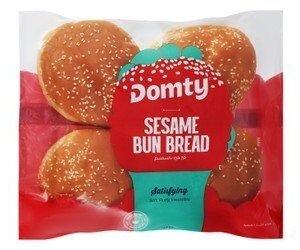 Domty Burger Buns with Sesame Seeds 4 per pack