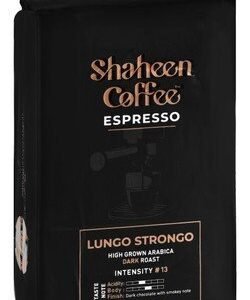 Shaheen Lungo Strongo Espresso Ground Coffee Dark Roast - Intensity 13 200 gr