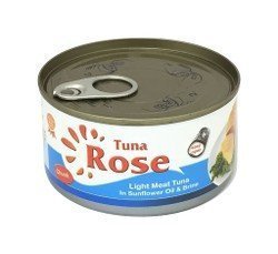 Rose Light Meat Tuna Chunks in Sunflower Oil & Brine 130 gr