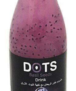 Dots Long Life Basil Seeds Drink Blueberry Flavor 280 ml