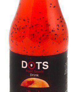 Dots Long Life Basil Seeds Drink Peach Flavor 280 ml
