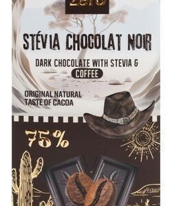 Zero Dark Chocolate Slab Coffee Flavor with Stevia - no added sugar  vegan  gluten free 85 gr