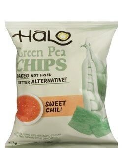 Halo Baked Sweet Chili Cracker Chips with Green Peas - preservatives free
