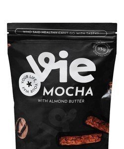 Vie 13g Protein Dark Chocolate Coated Snack Bites with Mocha & Almond Butter - vegetarian  artificial ingredients free  preservatives free