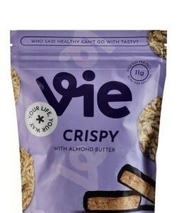 Vie 11g Protein Dark Chocolate Coated Snack Bites with Crispies & Almond Butter - vegetarian  artificial ingredients free  preservatives free