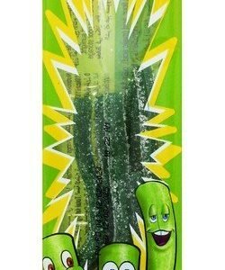 Bebeto Sour Candy Sticks Apple Flavor - vegetarian