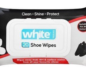 White Cleaning  Shining & Protecting Shoe Wipes for All Colors 20 wipes