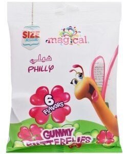 Magical Philly Gummy Butterflies Assorted Flavors 80 gr