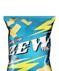 Zew Sweet Lemon Curly Corn Chips - preservatives free 35 gr