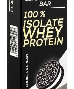 Zero 100% Isolate 24g Lean Whey Protein Bar Cookies & Cream Flavor - GMO free  sugar free  artificial sweetener free 70 gr