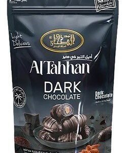 Al Tahhan Dark Chocolate Coated Dates Stuffed with Almonds - preservatives free  chemical free 100 gr