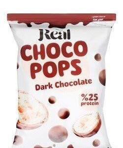 Real Choco Pops 25% Protein Dark Chocolate Balls - GMO free  alcohol free  pork fat free 30 gr