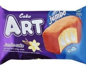 Remas Jumbo Art Cake Filled with Vanilla Cream - GMO free 1 pcs