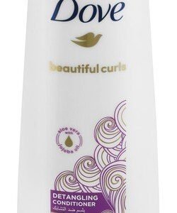 Dove Beautiful Curls Detangling & Moisturizing Conditioner with Aloe Vera & Jojoba Oil for Curly Hair - silicone free  parabens free  dyes free 350 ml