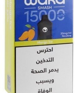 Waka Smash 15000 Puffs Rechargeable Disposable Vape Mango Ice Flavor (20mg/ml) 1 pcs