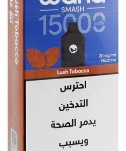 Waka Smash 15000 Puffs Rechargeable Disposable Vape Lush Tobacco Flavor (20mg/ml)