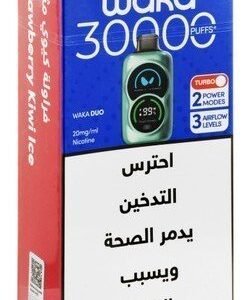 Waka Duo 30000 Puffs Rechargeable Disposable Vape Strawberry Kiwi Ice Flavor (20mg/ml) 1 pcs