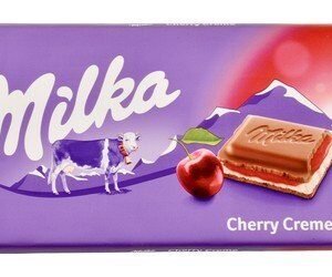 Milka Cherry Creme Chocolate Slab 100 gr