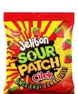 Jelibon Patch Cilek Sour Candies Strawberry Flavor 80 gr