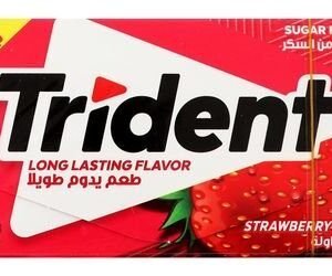 Trident Chewing Gum Strawberry Flavor - sugar free