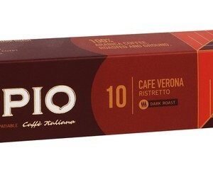 Doppio Cafe Verona Ristretto Arabica Coffee Capsules Dark Roast - Intensity 10 10 coffee capsules