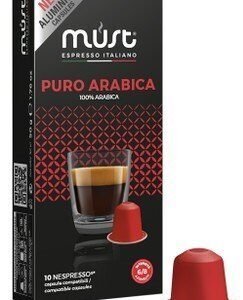 Must Espresso Puro Arabica Coffee Capsules - Intensity 6 10 coffee capsules