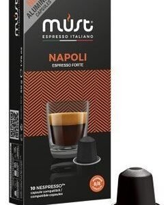 Must Espresso Napoli Forte Coffee Capsules - Intensity 8 10 coffee capsules